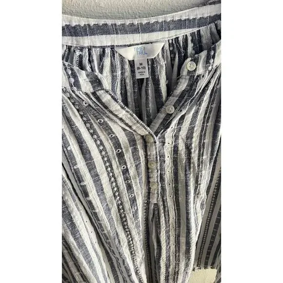 TimeTru Gray Long Sleeve Top Size Medium - Picture 5 of 5